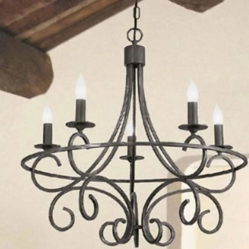 Traditional chandelier - 2056/5 - LAM Export - steel / 5 light / candelabra