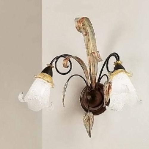 Traditional wall light - 2200/2A - LAM Export - indoor / steel / glass