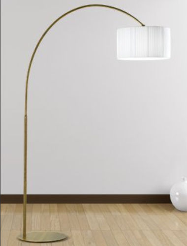 Floor-standing lamp - 6985/1PP - LAM Export - steel / fabric / traditional