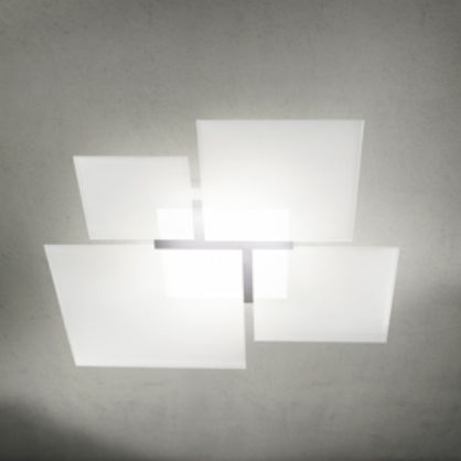 Contemporary ceiling light - QUADRIFOGLIO - LAM Export - steel / LED / home