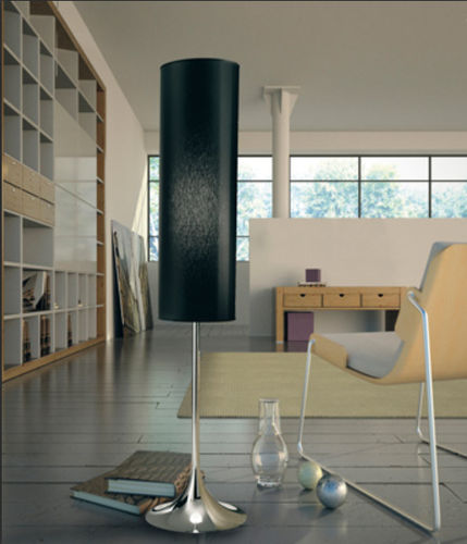 Floor-standing lamp - FLUTE - LAM Export - steel / fabric / contemporary