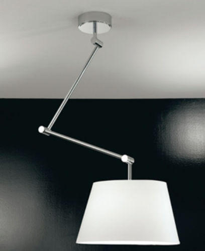 Pendant lamp - PLAY - LAM Export - steel / fabric / contemporary