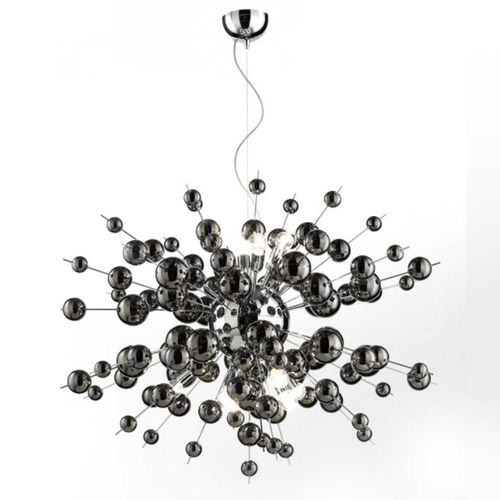 Contemporary chandelier - BIG BANG - LAM Export - glass / steel / 12 light