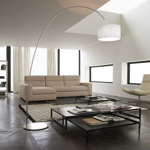 Floor-standing lamp - LILIAN - LAM Export - steel / fabric / contemporary