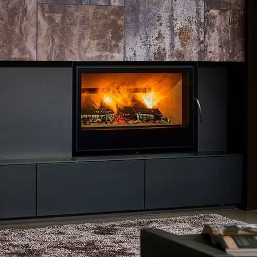 Wood-burning fireplace - INFIRE SMART - BODART & GONAY - built-in / wall / Single-sided