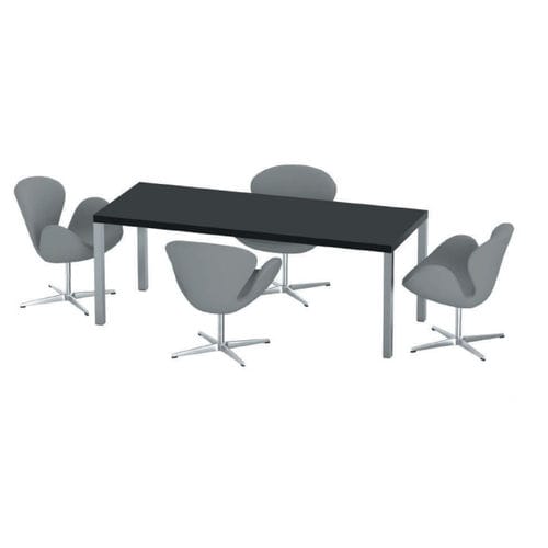Contemporary boardroom table - NORDIKA - JULCAR - wooden / melamine / thermo-lacquered aluminum