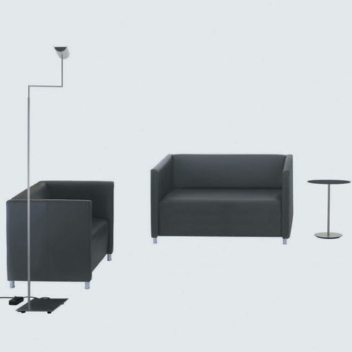 Contemporary sofa - JAZZ - 1D - JULCAR - fabric / synthetic leather / with armrests