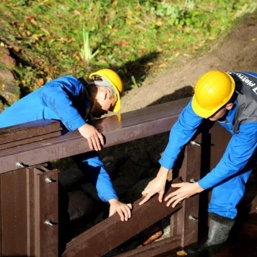 Soldier-pile sheet pile - SMALL RETENTION SLUICE - Pietrucha Group - protection / reinforcement
