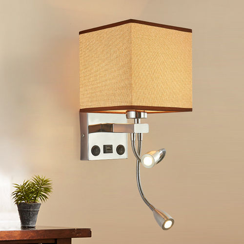 Contemporary wall light - KD-LWL-ALUK31 - kindom opto-electronic co.,ltd - indoor / aluminum / fabric
