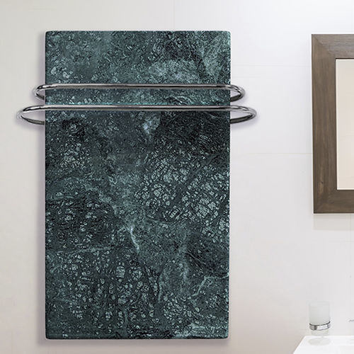 Electric heated towel rail - Le Fante Verde Guatemala - Chaleur Naturelle - 1001 w...1500 w / contemporary / natural stone