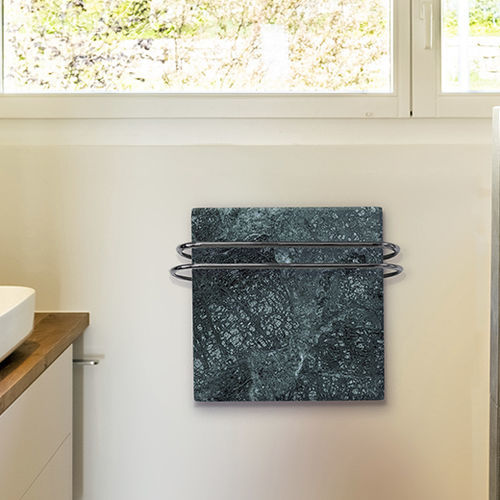 Electric heated towel rail - Le Fante Verde Guatemala - Chaleur Naturelle - 750 w / contemporary / natural stone