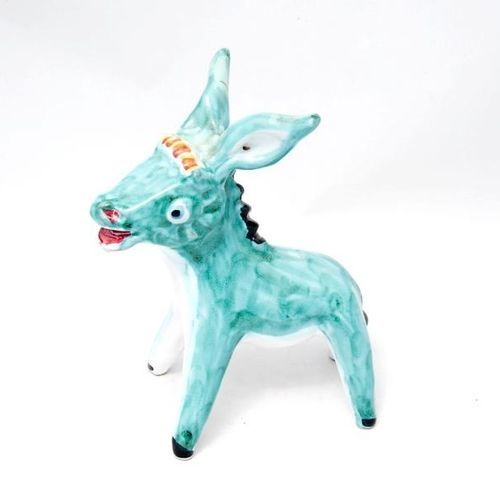 Ceramic sculpture - ASINELLO - mavi ceramica - free-standing / commercial / blue
