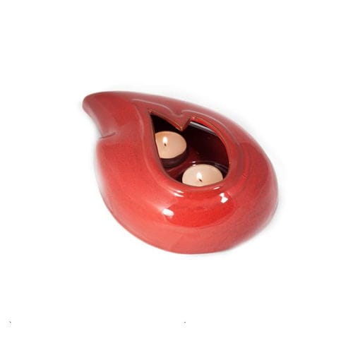 Glazed ceramic candle holder FIAMMA mavi ceramica commercial