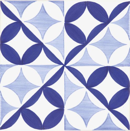 Ceramic tile - Blue Type 4 - mavi ceramica - enameled / indoor / outdoor