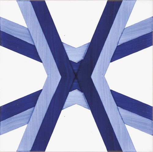 Ceramic tile - Blue Type 7 - mavi ceramica - enameled / indoor / outdoor