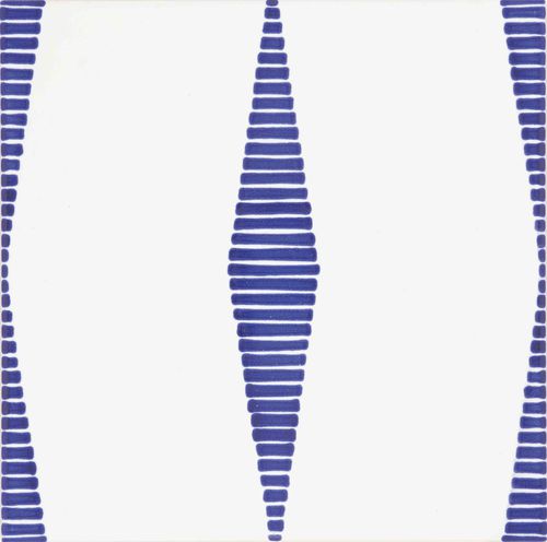 Ceramic tile - Blue Type 17 - mavi ceramica - enameled / indoor / outdoor