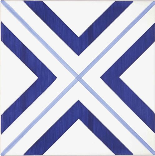 Ceramic tile - Blue Type 19 - mavi ceramica - enameled / indoor / outdoor