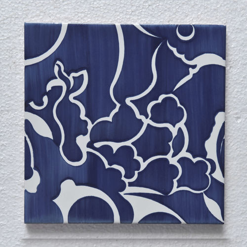Ceramic tile - Type 2 - mavi ceramica - semi-gloss / painted / indoor