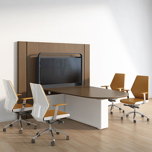 Executive desk - I-work II - Zhejiang Sunon Furniture Manufacture Co., Ltd. - free-standing / contemporary / oak