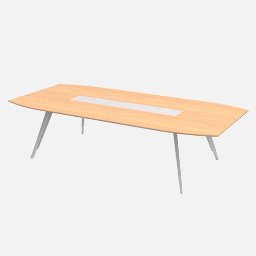 Contemporary boardroom table - Kross - Zhejiang Sunon Furniture Manufacture Co., Ltd. - wooden / metal base / rectangular