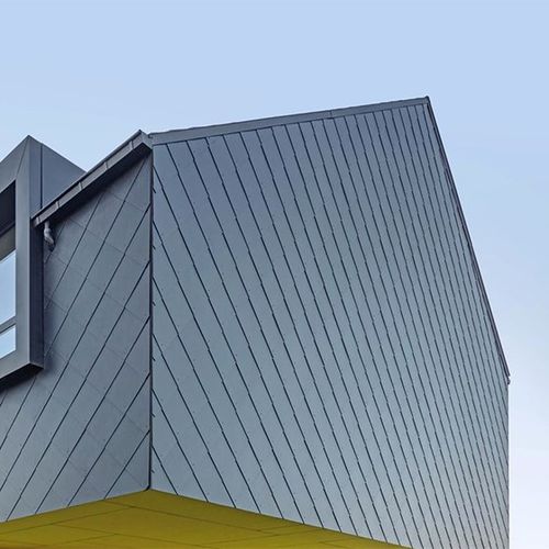 Fiber cement facade system - POINTED PATTERN - Cedral - fire-resistant / weather-resistant