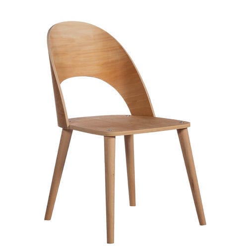 Contemporary chair - P-203  - Papelci - indoor / plywood / wooden base
