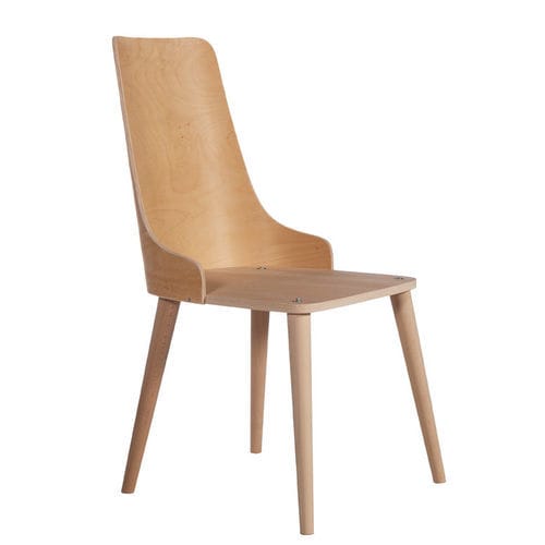 Contemporary chair - P-209  - Papelci - indoor / plywood / wooden base