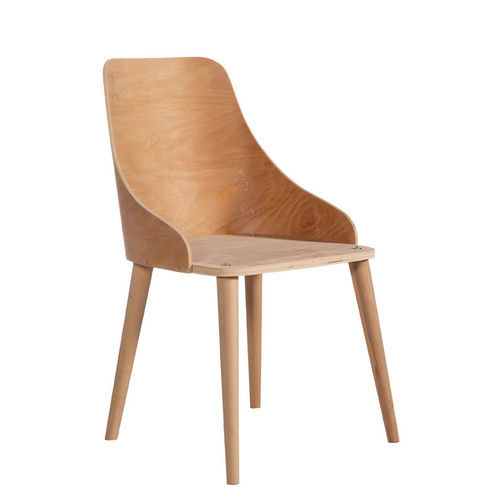 Contemporary chair - P-230 - Papelci - indoor / plywood / wooden base