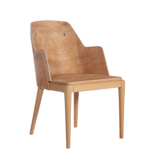 Contemporary chair - P-246 - Papelci - indoor / plywood / wooden base