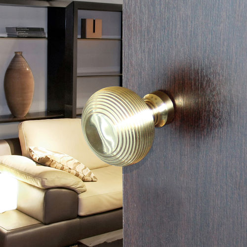 Traditional door knob - 170/1B - cadap - brass / polished