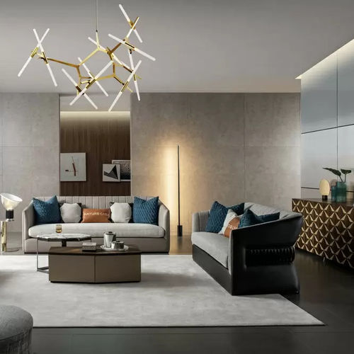 Contemporary sofa -  L12 - Zhongshan Four Seas Furniture MFG. Ltd. - fabric / leather / with armrests