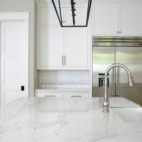 Quartz stone slab - NOBEL - Guangdong Overland Ceramics Co., Ltd. - for interior / polished / matte
