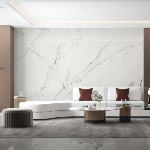 Sintered stone stone slab - CARRARA  - Guangdong Overland Ceramics Co., Ltd. - for interior / polished / matte