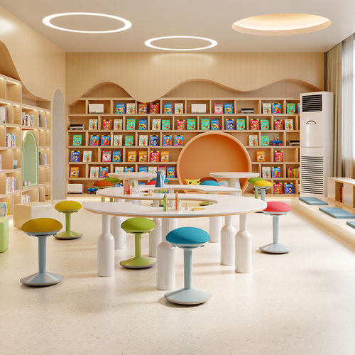 Contemporary office stool - R22 - Foshan Orcco Furniture Co., Ltd. - fabric / plastic / plastic base