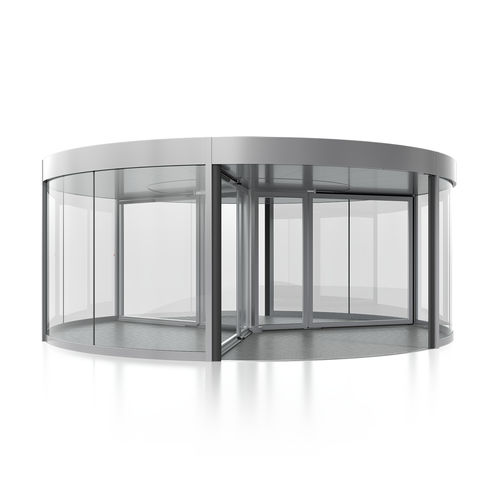 Entry door - TOURNEX - Boon Edam - glass / revolving / glazed