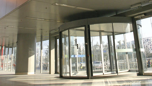Entry door - DUOTOUR - Boon Edam - glass / revolving / glazed