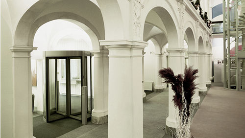 Entry door - TOURLOCK  - Boon Edam - glass / swing / glazed