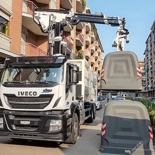 Mixed waste collection system - Speed-Waste-Lifter - Villiger Entsorgungssysteme AG