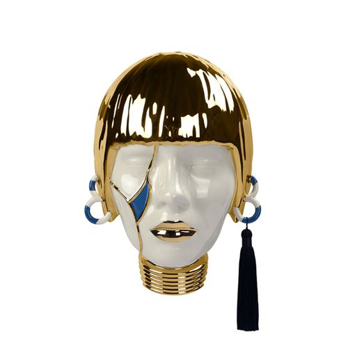 Ceramic sculpture - NINA  - Hommés Studio - wall / white / golden