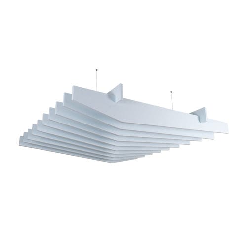 PET acoustic baffle - EDGE - Impact Acoustic - hanging / rectangular / decorative