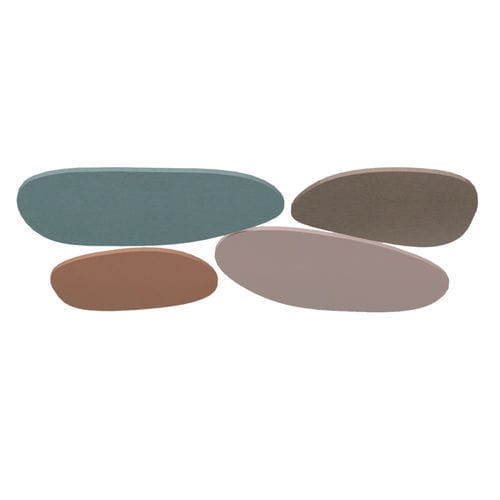 Ceiling acoustic panel - STONE - Impact Acoustic - PET / imitation wood / gray