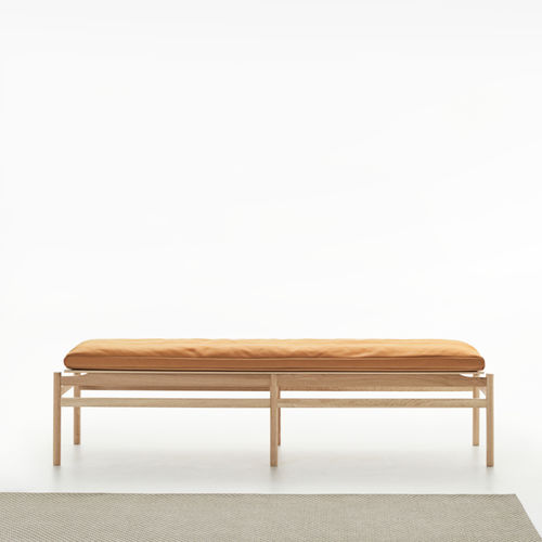 Contemporary bench - Bud - Perobell s.l. - wooden / without backrest / without armrests
