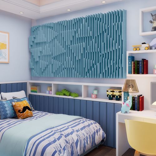 Acoustic wall panel - TONE - The Acoustics Company SAS - PET / geometric / textured
