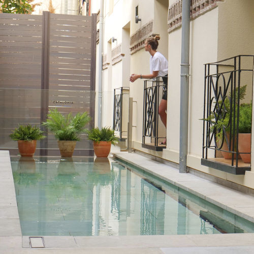 Swimming pool with movable floor - Yosemite - Poolconcept  - custom / outdoor / indoor