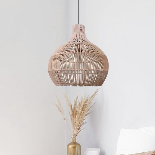 Pendant lamp - BLUSH  - My Bali Living - fabric / bamboo / rattan