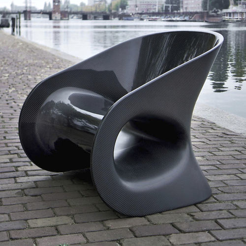 Original design chair - WARP - ALVARAE Design Studio - indoor / carbon fiber / with carbon base