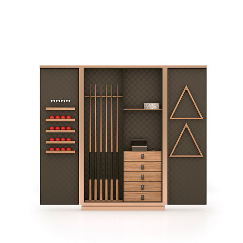 Contemporary wardrobe - Unus - cirillobiliardi snc - wooden / with swing doors / with drawer