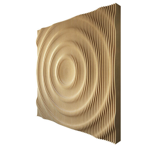 Plywood decorative panel - Cercle - MyWoodream - wall-mounted / 3D / embossed