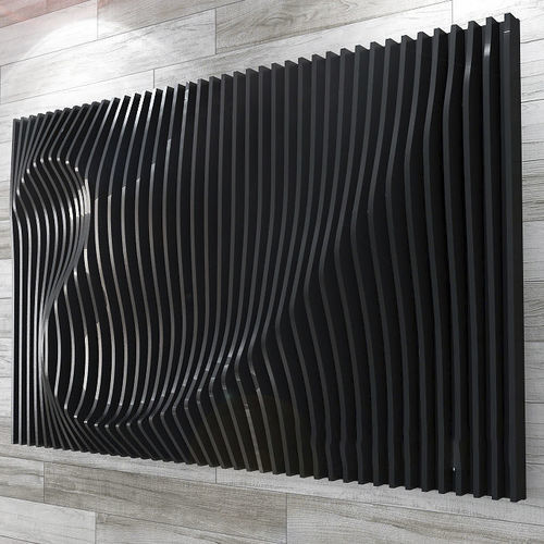 Plywood decorative panel - Hike - MyWoodream - wall-mounted / 3D / embossed
