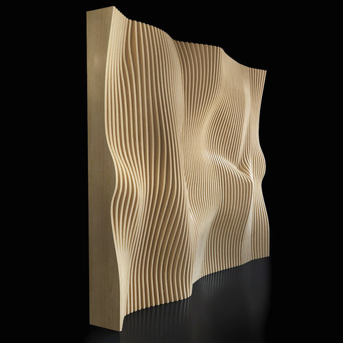 Plywood decorative panel - Lettre - MyWoodream - wall-mounted / 3D / embossed